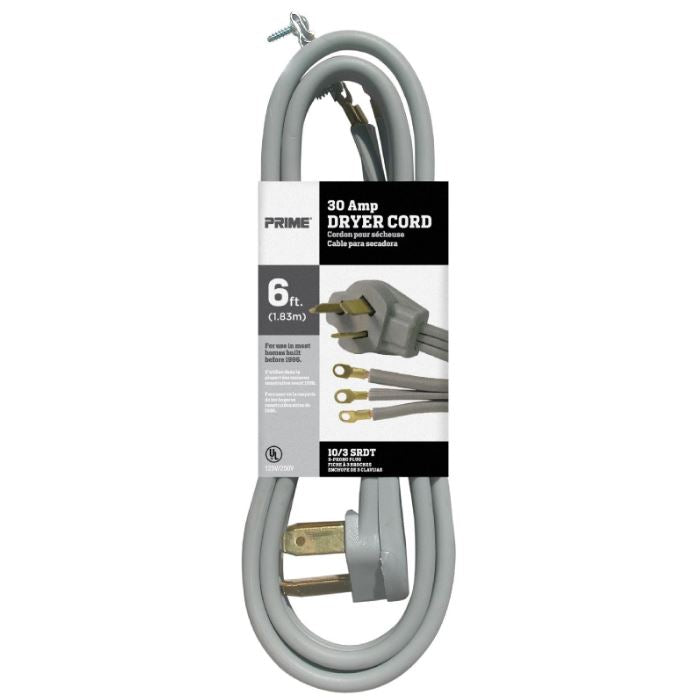 10/3 30 Amp 3-Wire Dryer Cord 10/3 30 Amp 3-Wire Dryer Cord